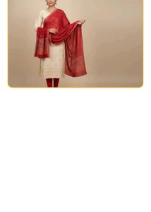 Red Ethnic duppta