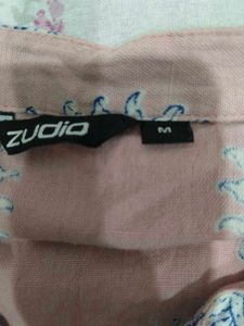 Zudio Pink Floral Kurta M/S