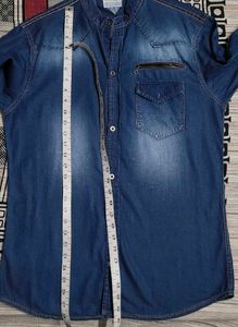 Gesture Men's Blue Denim Shirt