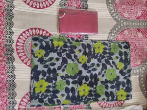 Beautiful Flora Stole + ladies wallet