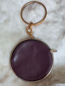 Unique Purple Clutch with Chain Detail