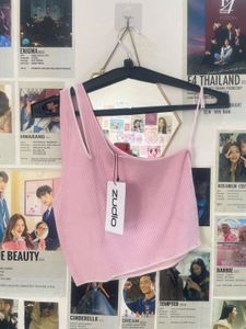 Cute Pink One-Shoulder top