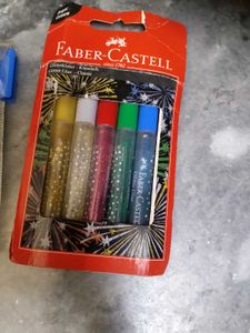Faber-Castell 15 Connector Pens &amp; Glitter Glue