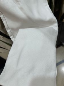 white straight Leg Pants
