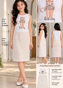 Girls Cute Cat "Meow Corn" Outfit