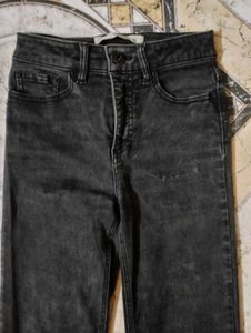 Brand New Straight Jeans- Charcoal Colour