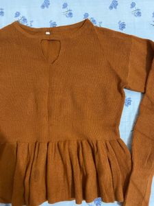 Peplum Knit Top