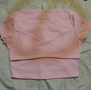Newme Light Pink Knotted Top