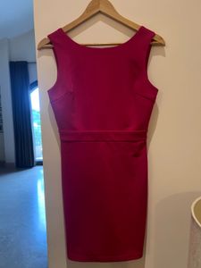 Chic Pink Sleeveless Sheath Dress