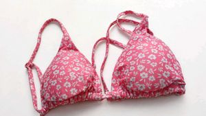 🎀Pink Floral Bikini Top