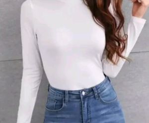 Brand New*** White Turtle Neck Top