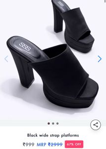 Newwest Sss Black Platform Heels
