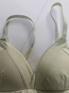 Comfortable Light Green Bra