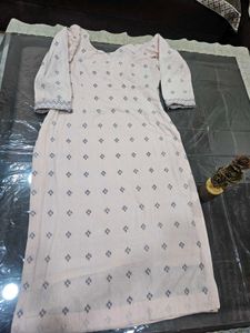 Elegant Printed Kurta Set(Icecream pink color)