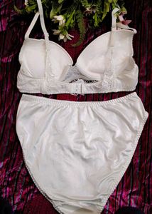 Lace embroidery Bra and Panty Set