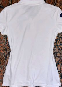 RL dupe White Polo Shirt with Emblem