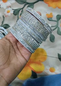 Sparkling Rhinestone Bangles set