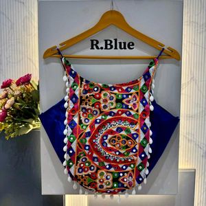 Embroidered Crop Top Blouse