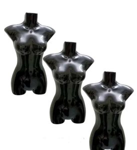 1 Black Mannequin Torso Display with hollow back