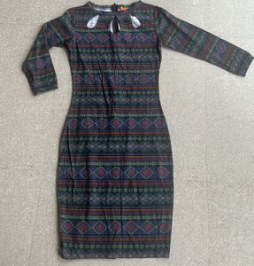 Patterned Bodycon Dress