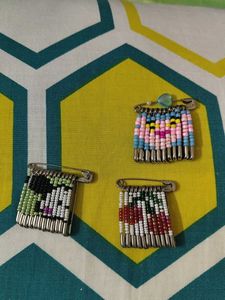 Spider-Man Beaded Safety Pin Brooch