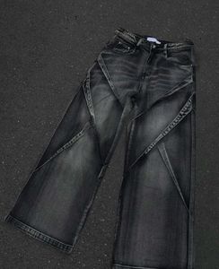 Unique Wide Leg Denim Jeans