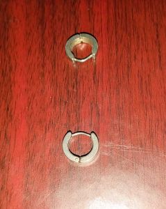 Nike Stainless Steel Hinged Huggie Hoop Chic Stud