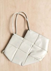 Chic White Quilted Hobo Bag