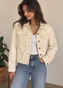 M&S White Denim Jacket