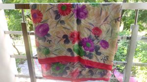Floral Print Saree