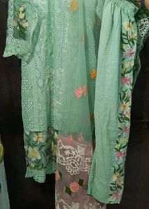 Mint Green Embroidered Salwar Kameez