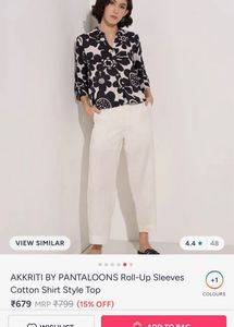 AKKRITI Cotton Shirt Style Top