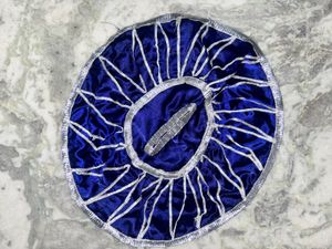 Navy Blue Embroidered pooja article