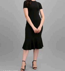 New Navy Blue body Con Dress