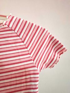 Zudio Striped Cropped Top Y2K Cute💌