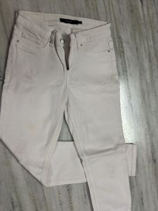 White Distressed Jeans