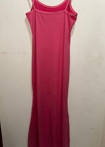 Pink Bodycon Maxi Dress