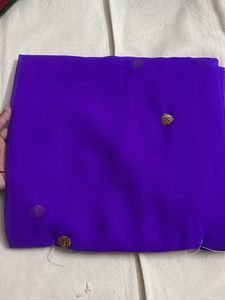 Vibrant Purple Saree with Embellishments