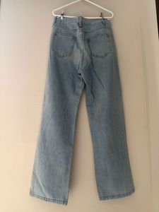 Urbanic Light Blue High Waist Wide Leg Jeans