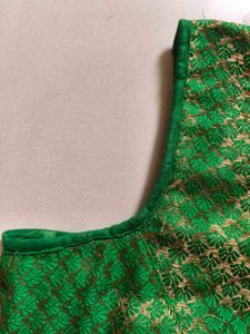 Elegant Gold Banarasi Saree