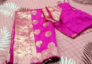 Silk Saree With Deginer Blouse 🤩