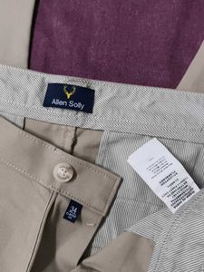 Allen Solly Men's Classic Fit Cotton Pants