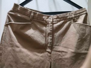 Classic Brown Straight Leg Trousers