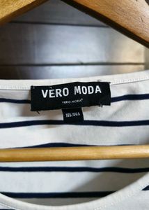 Vero Moda White Classic Striped T-Shirt