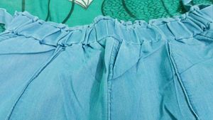 Light Blue Wide Leg Pants