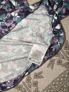 Floral Print Keyhole Blouse