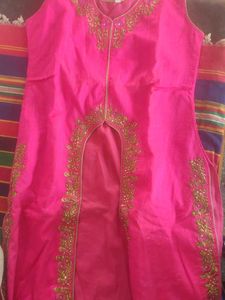 Pink &amp; Multicolor Kurta Set