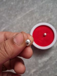 Silver Ball Stud Earrings