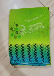 Green Saree with Floral Print
