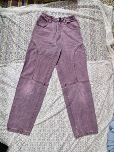 Lavender Relaxed Fit Denim Jeans